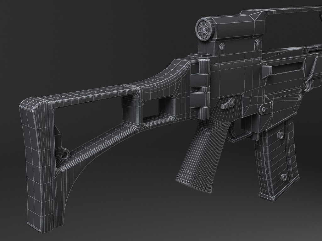 Heckler Koch G36 assault rifle 3D model_17