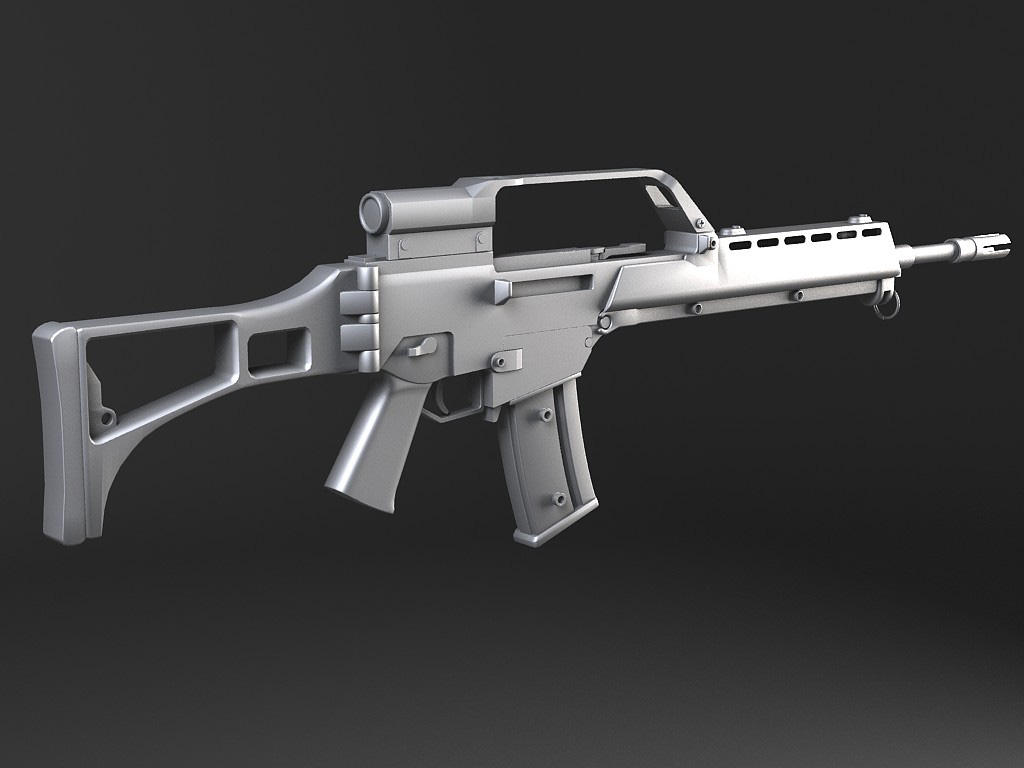 Heckler Koch G36 assault rifle 3D model_14