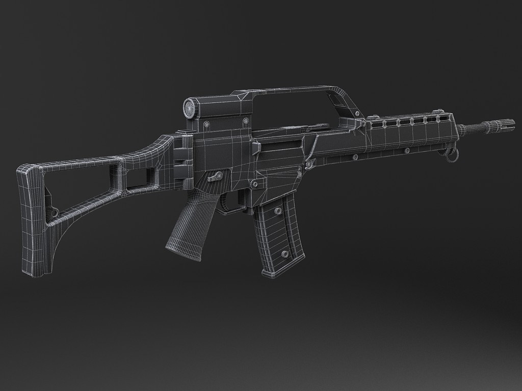 Heckler Koch G36 assault rifle 3D model_18
