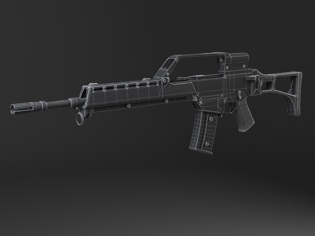 Heckler Koch G36 assault rifle 3D model_15