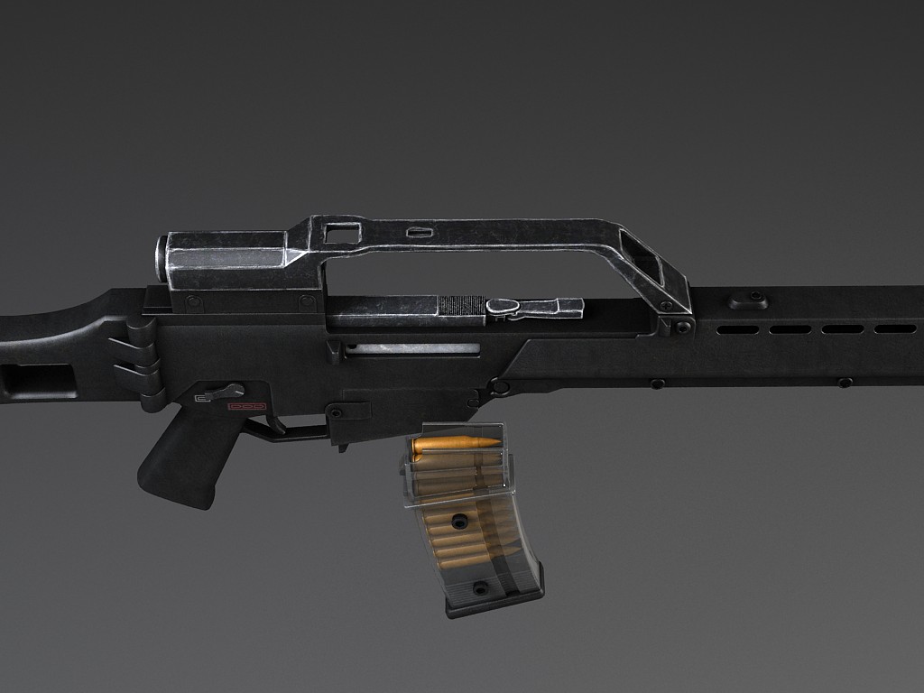 Heckler Koch G36 assault rifle 3D model_4