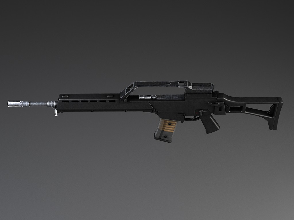 Heckler Koch G36 assault rifle 3D model_5