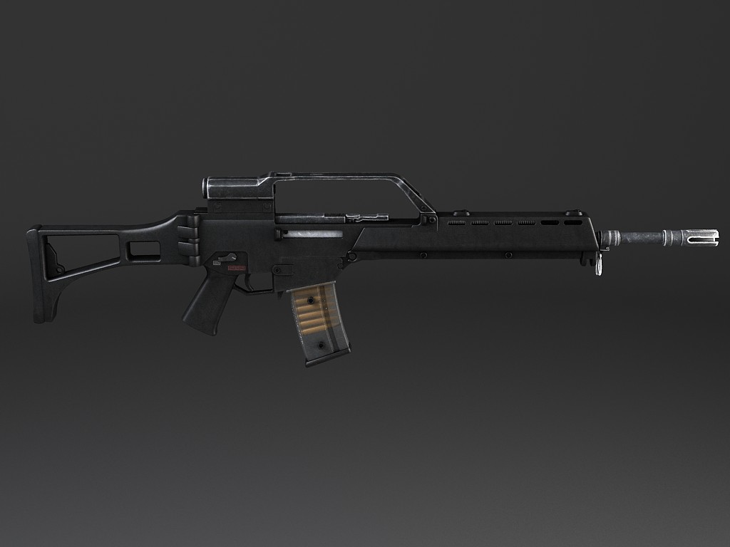 Heckler Koch G36 assault rifle 3D model_1