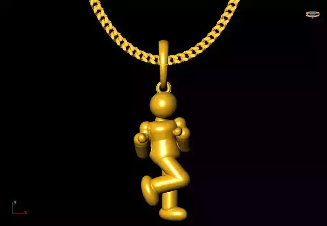 Stick dance pendant charms - one inch pendant