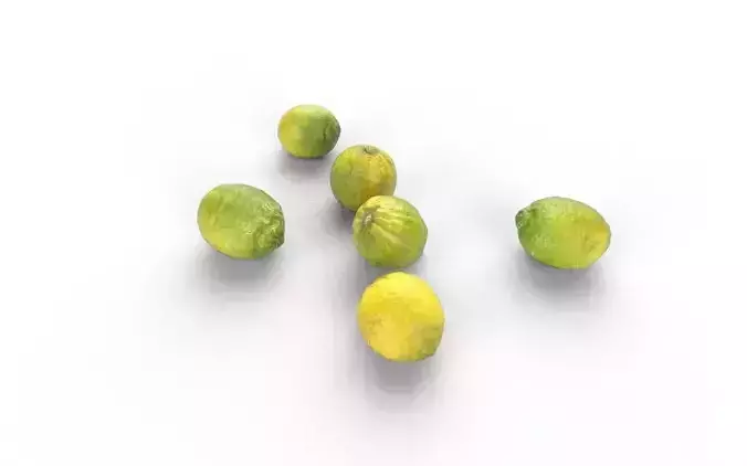 Lemon Set 04 Low-poly 3D model 4