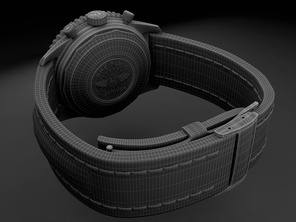 Breitling Old Navitimer II 3D model_9