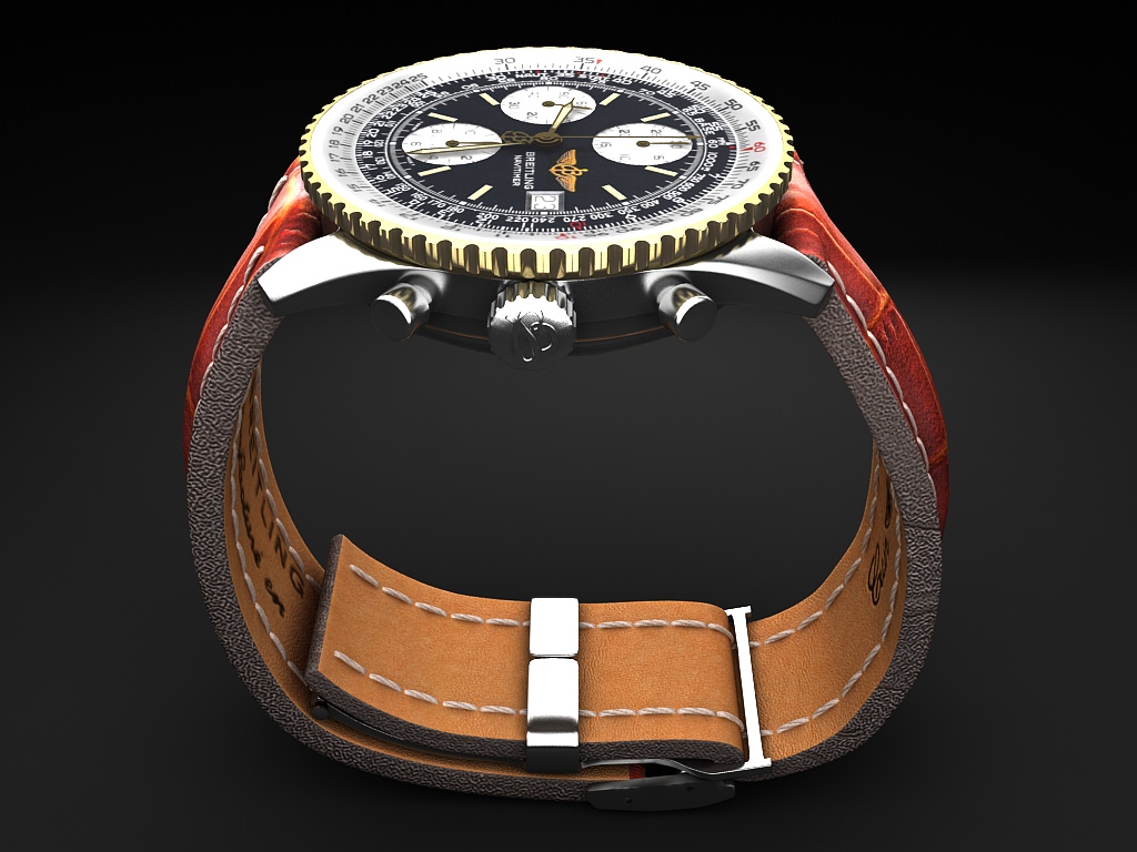 Breitling Old Navitimer II 3D model_5