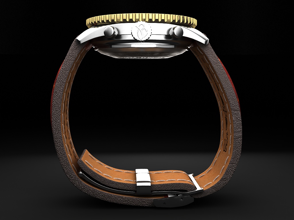 Breitling Old Navitimer II 3D model_1