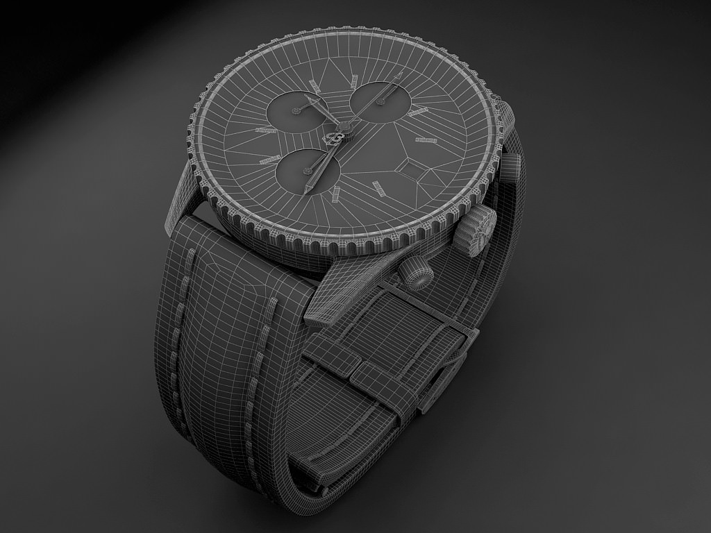 Breitling Old Navitimer II 3D model_6