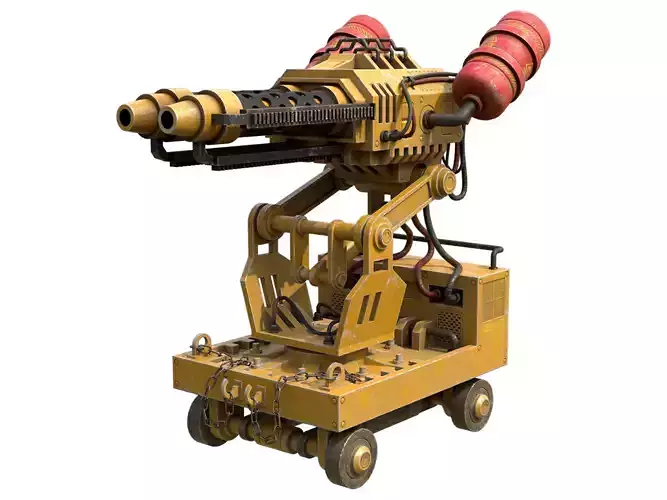 Flamethrower Turret-1-Yellow