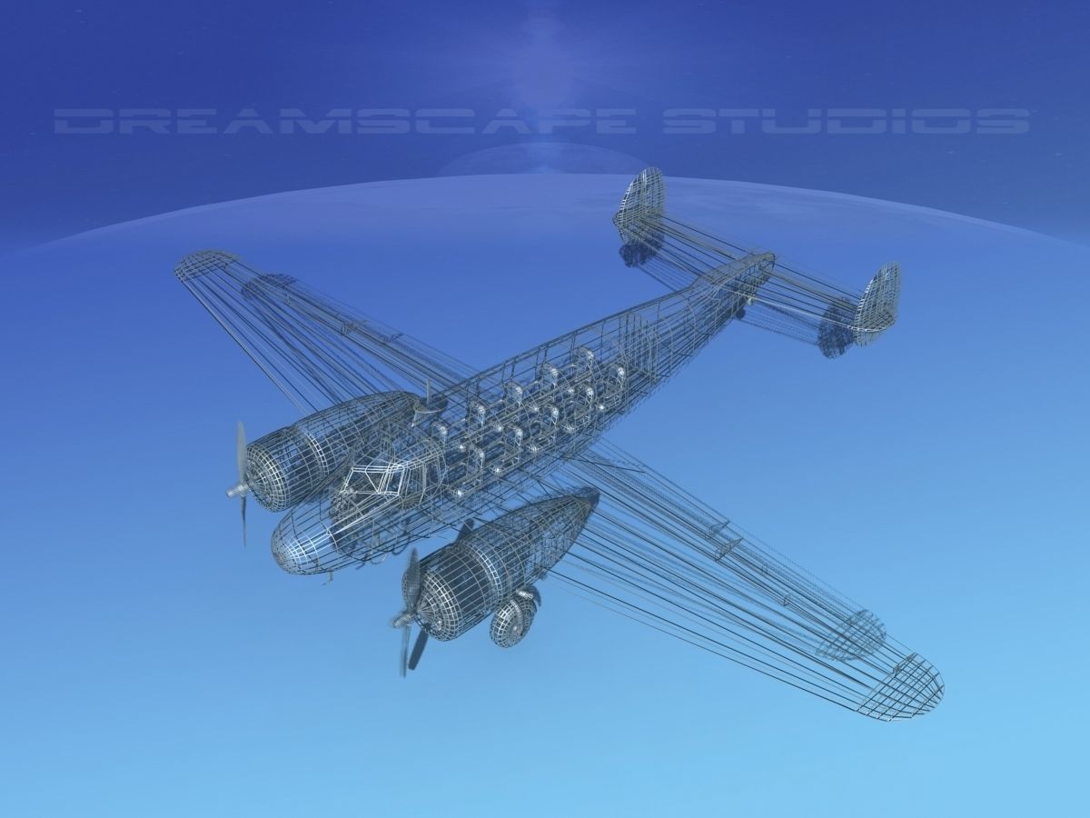 Lockheed L10 Electra Amelia Earhart 3D model_16
