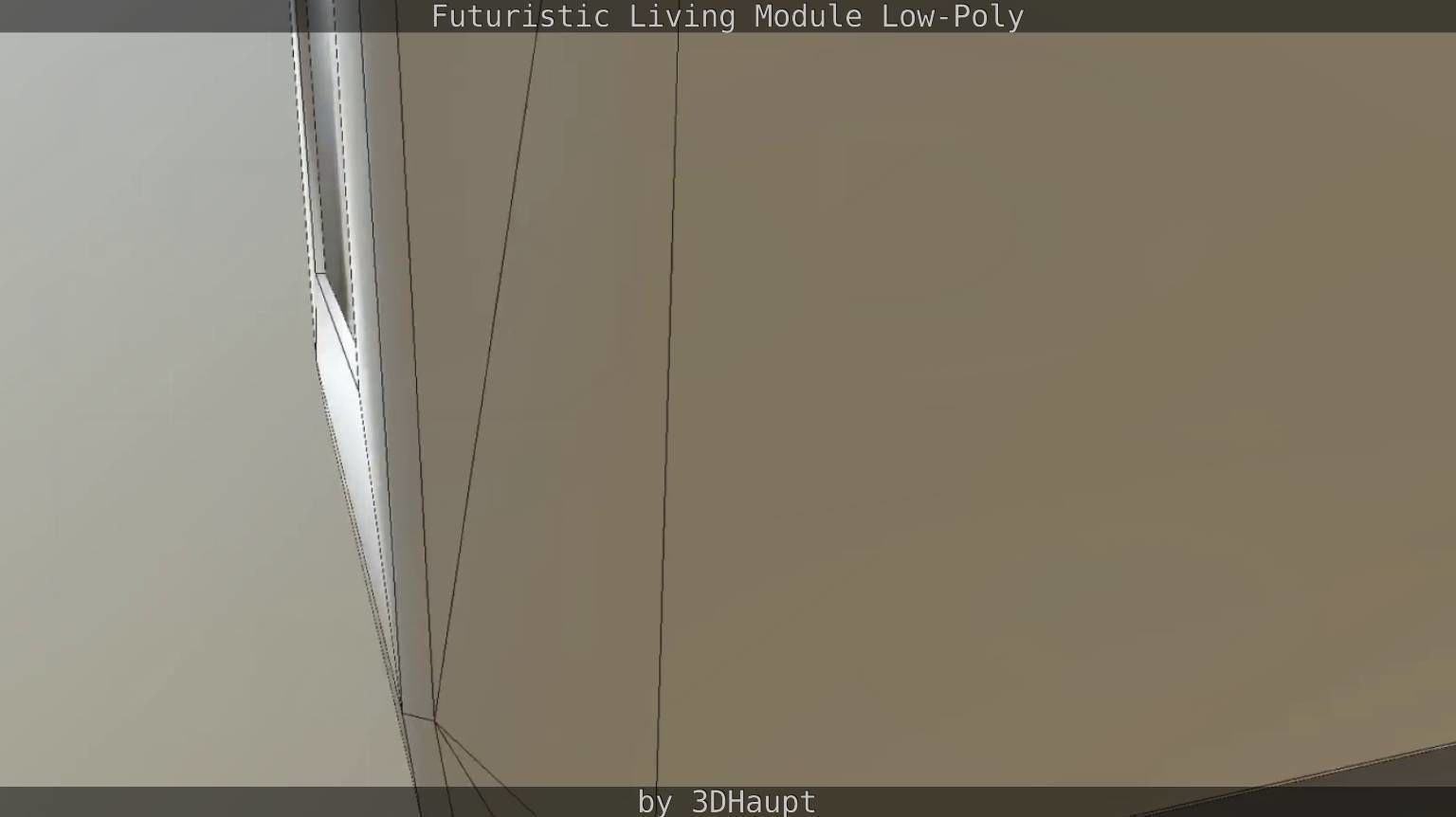 Futuristic Living Module Low Poly Model Low-poly 3D model_59