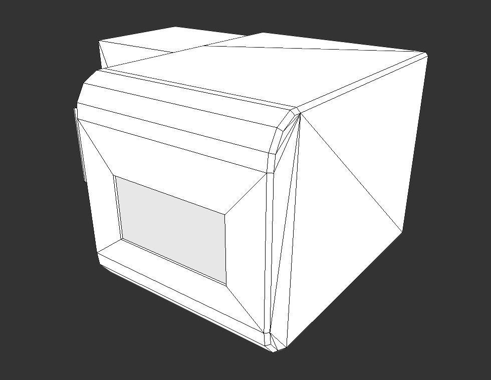 Futuristic Living Module Low Poly Model Low-poly 3D model_3