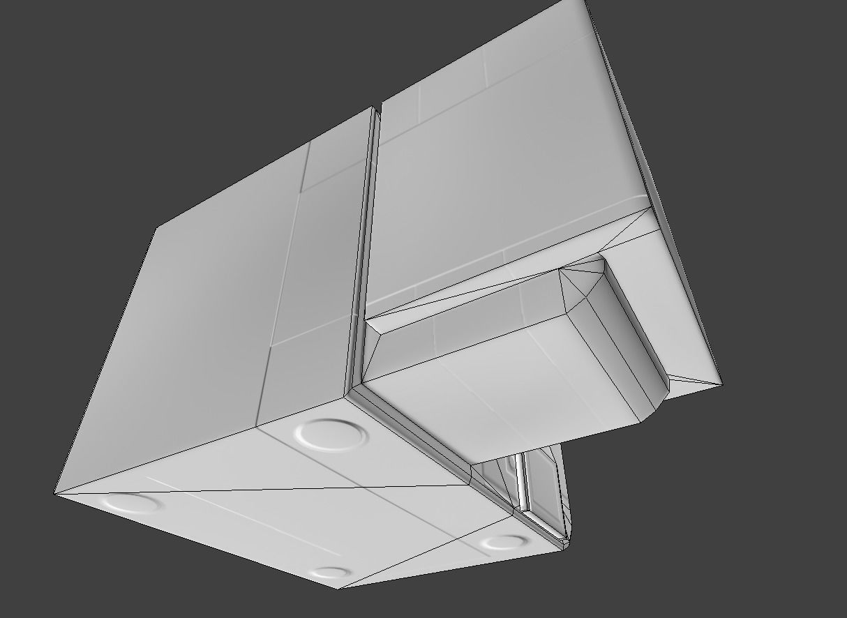 Futuristic Living Module Low Poly Model Low-poly 3D model_10