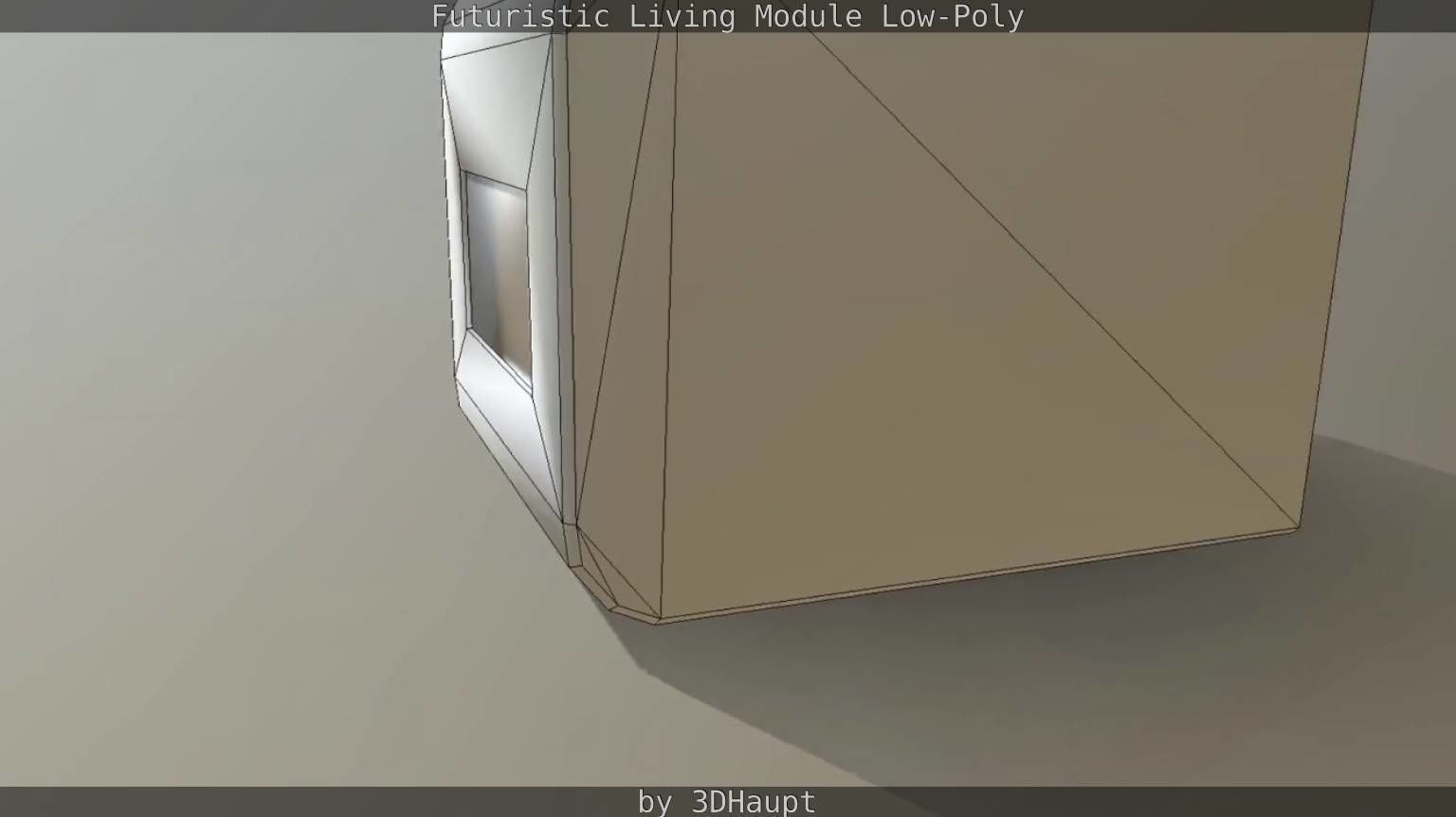 Futuristic Living Module Low Poly Model Low-poly 3D model_60
