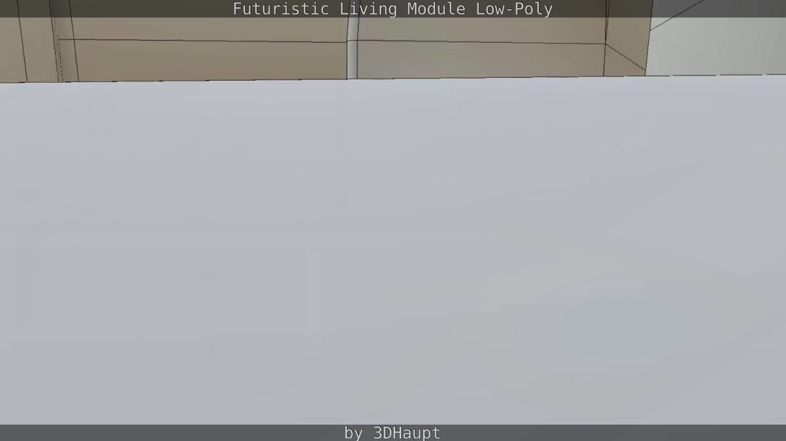 Futuristic Living Module Low Poly Model Low-poly 3D model_58