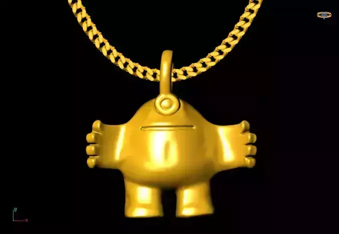 One pendant charms - one inch pendant 3D print model