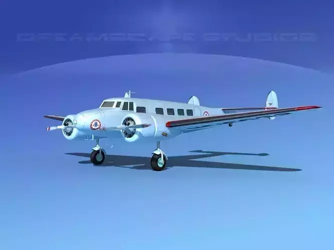 Lockheed L10 Electra American 3D model