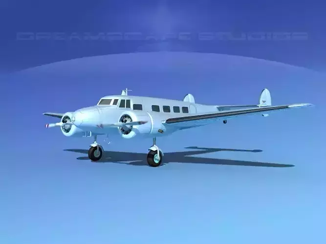 Lockheed L10 Electra Bare Metal