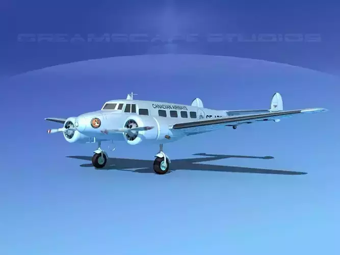 Lockheed L10 Electra Canadian 3D model