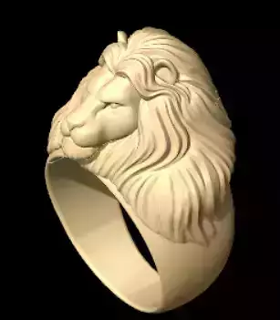  Lion Ring  Premium Jewelry 3D Model File