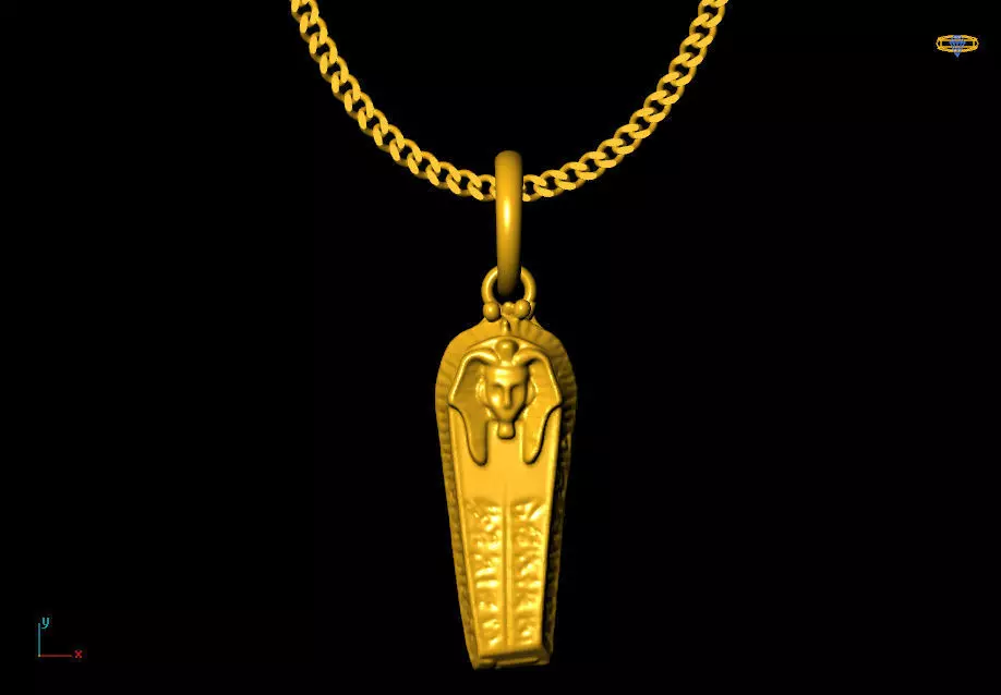 Coffen pendant charms - one inch pendant 3D print model