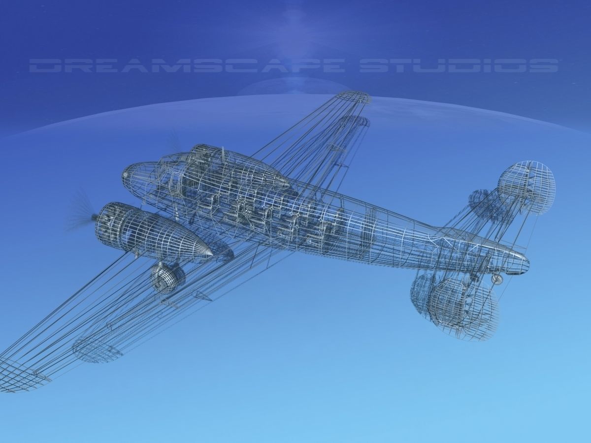 Lockheed L10 Electra Continental 3D model_16