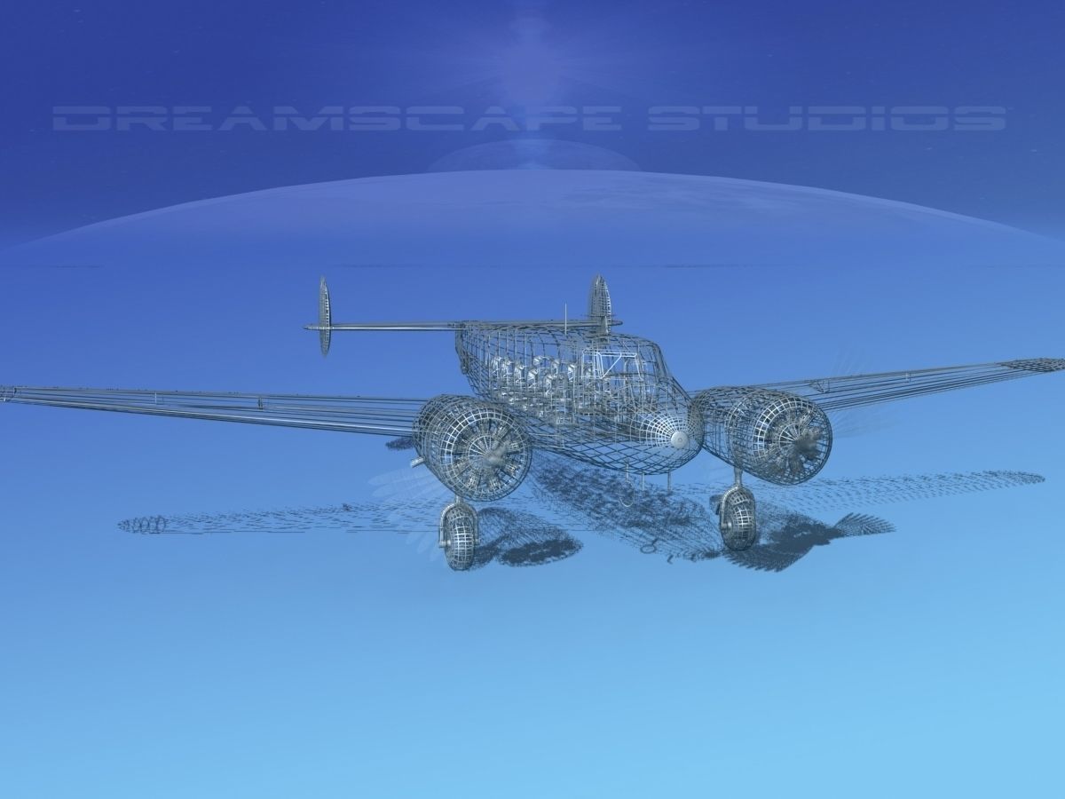 Lockheed L10 Electra Daily Express 1 3D model_11