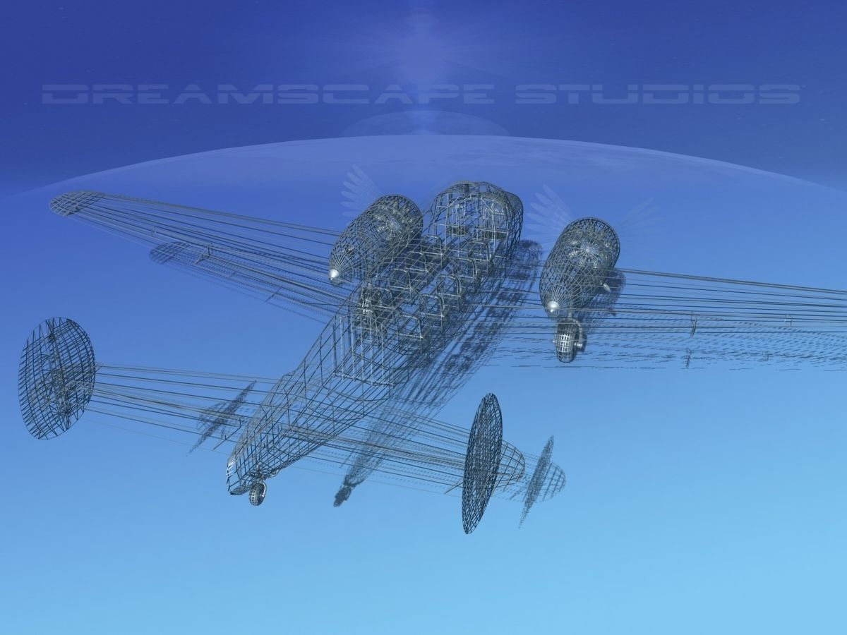 Lockheed L10 Electra LAN Chile 3D model_14