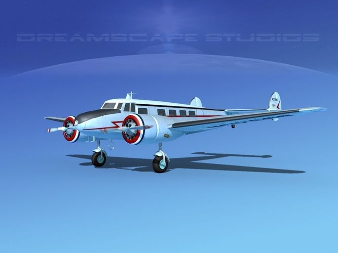Lockheed L10 Electra Marshall 3D model