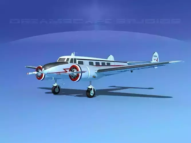 Lockheed L10 Electra Marshall 3D model