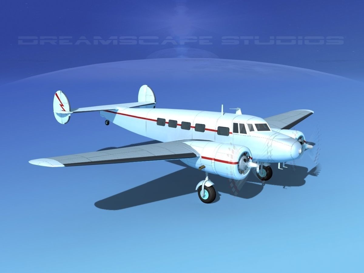 Lockheed L10 Electra Private 3 3D model_3