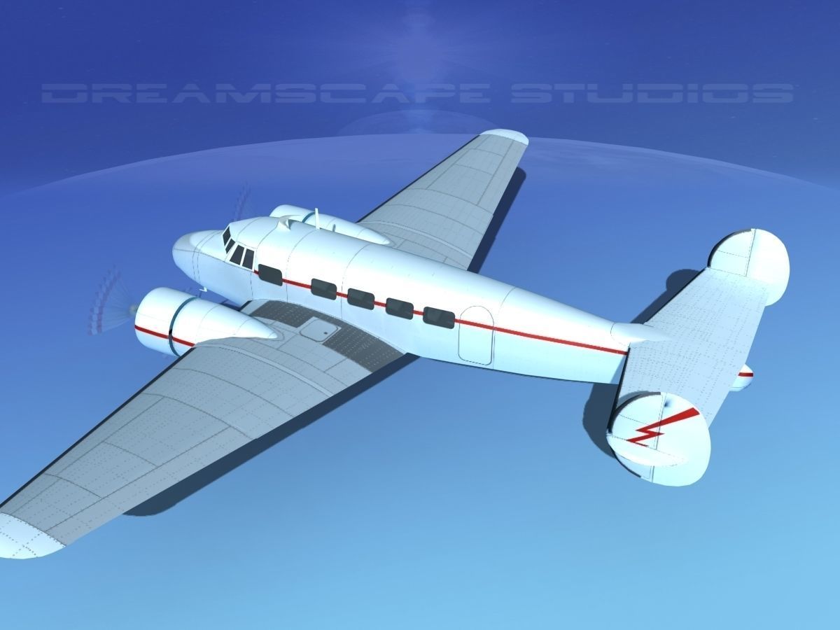 Lockheed L10 Electra Private 3 3D model_8