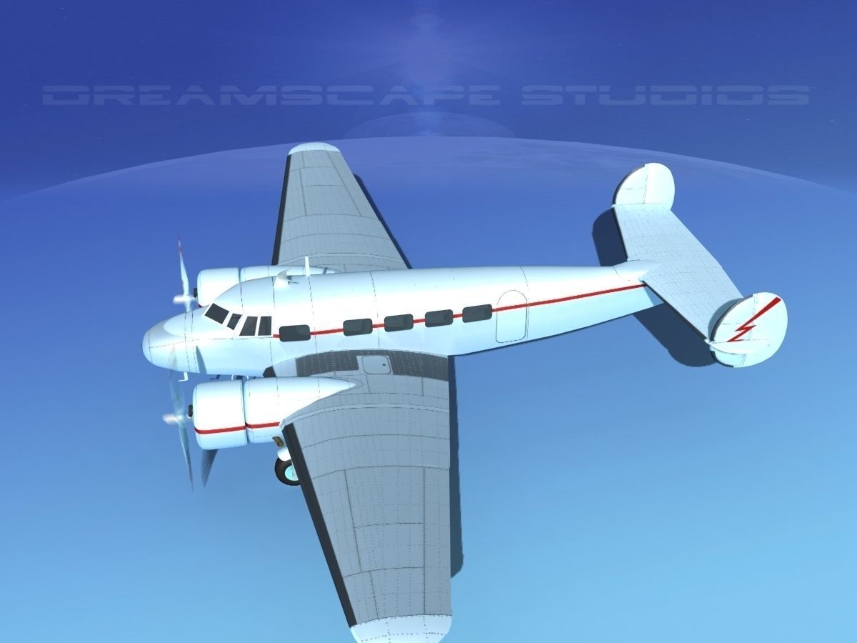 Lockheed L10 Electra Private 3 3D model_9
