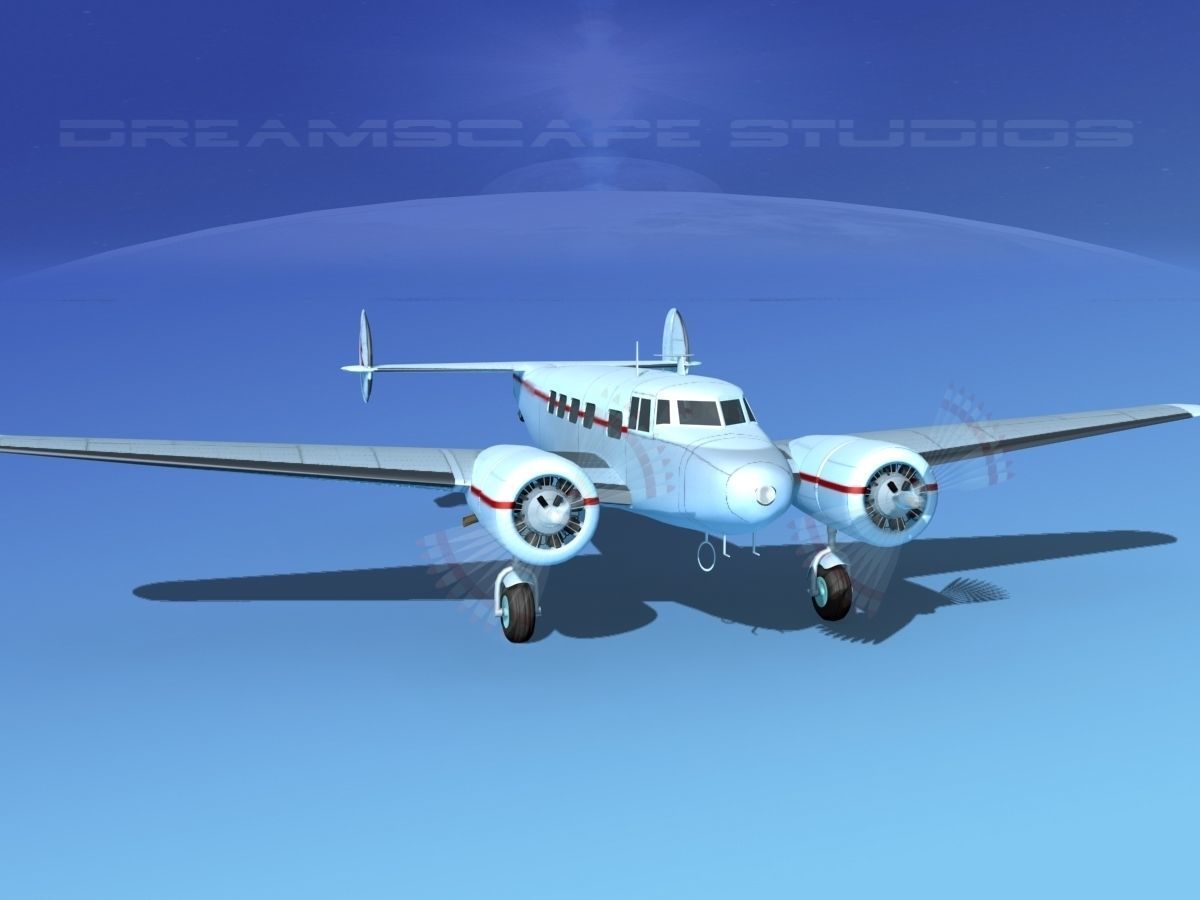 Lockheed L10 Electra Private 3 3D model_2