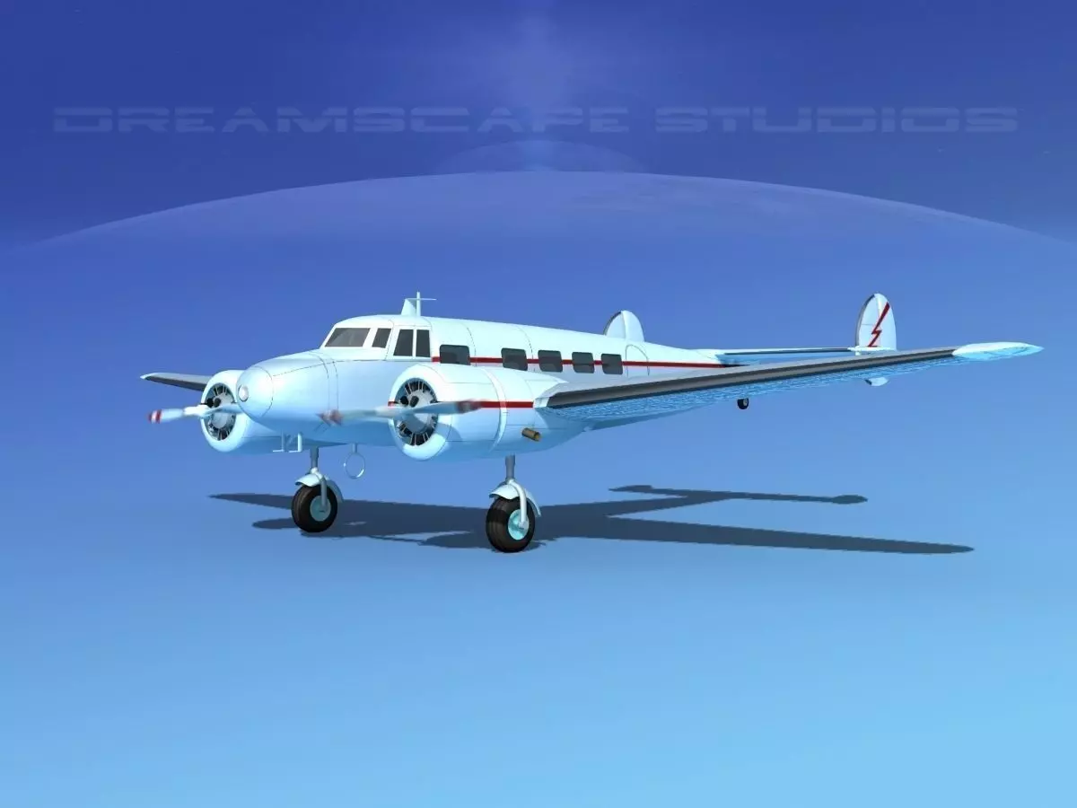 Lockheed L10 Electra Private 3 3D model_0
