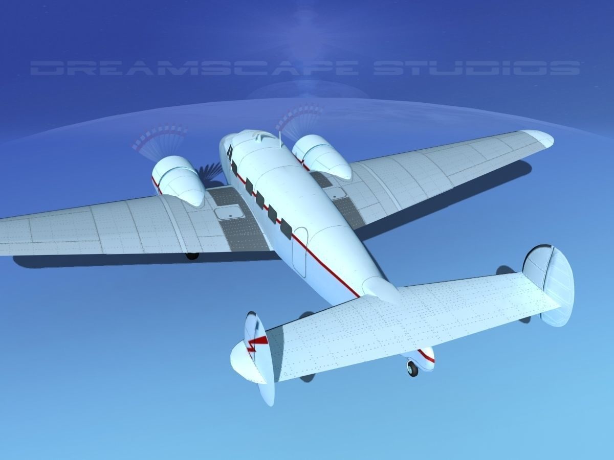 Lockheed L10 Electra Private 3 3D model_7