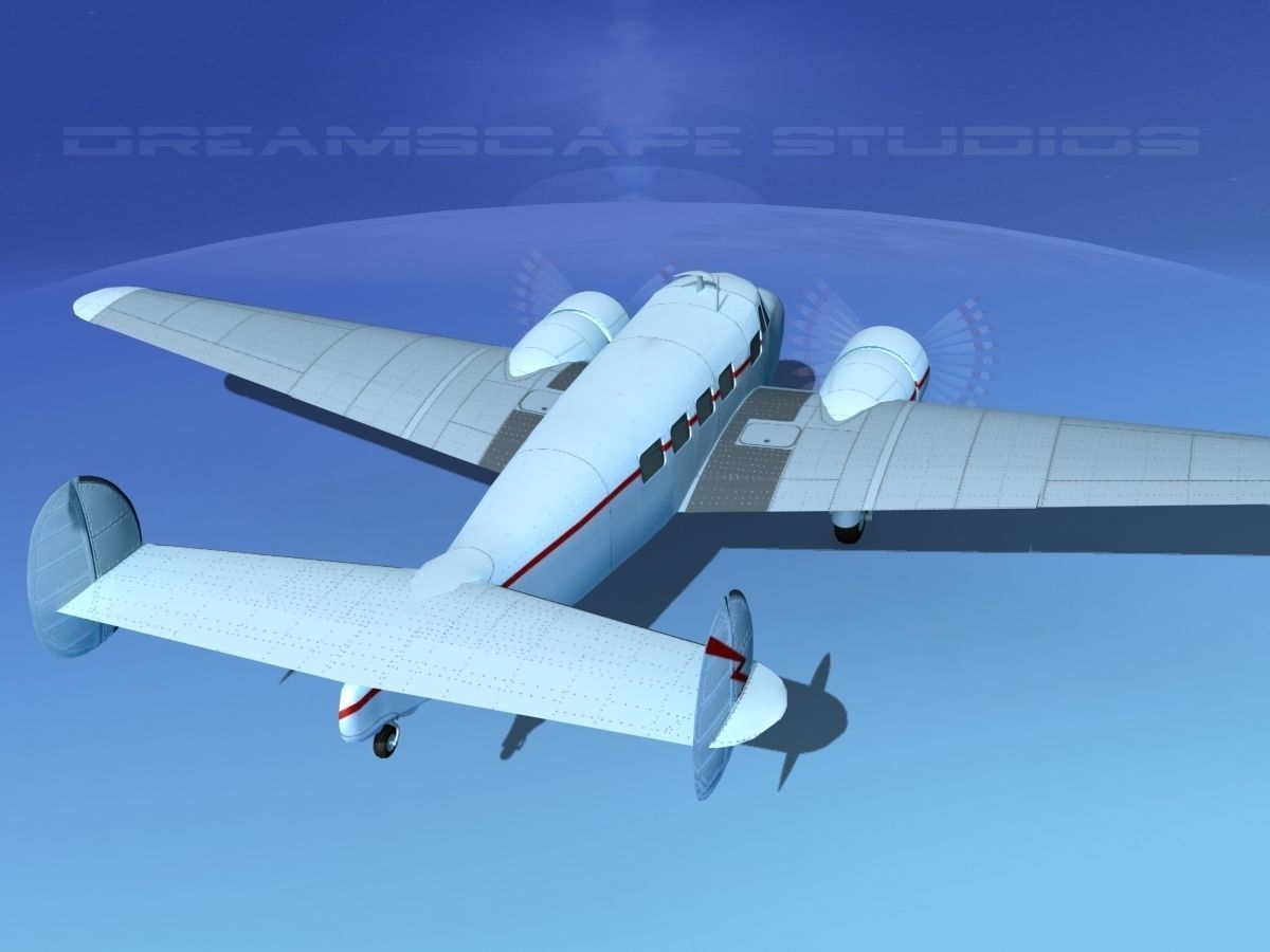 Lockheed L10 Electra Private 3 3D model_6