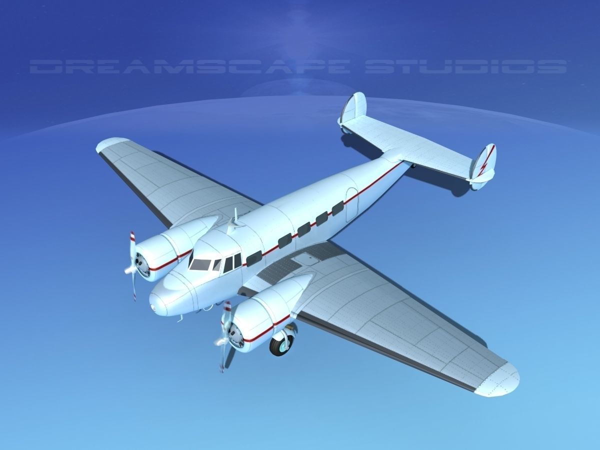 Lockheed L10 Electra Private 3 3D model_10