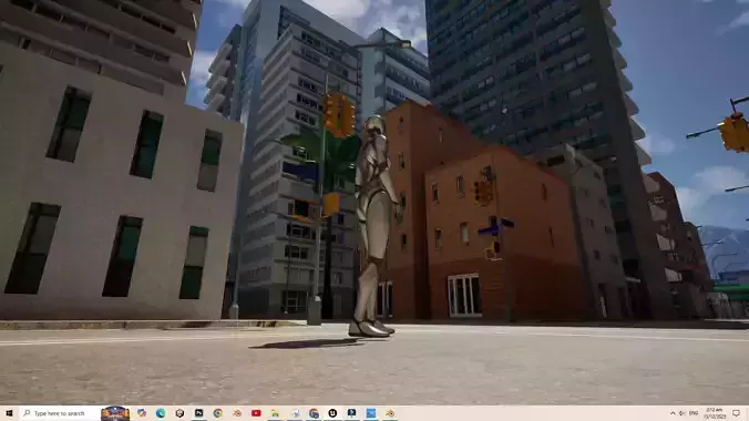 UE5 City Complete Level - DAY Low-poly 3D model 4