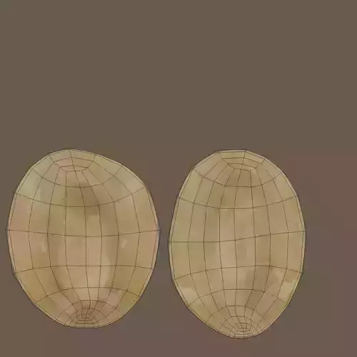Peanut - Shelled Natural Kernel 3D model 7