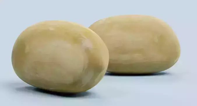 Peanut - Shelled Natural Kernel 3D model 6