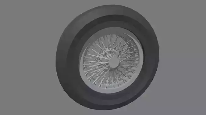 Low Poly Wheel 03
