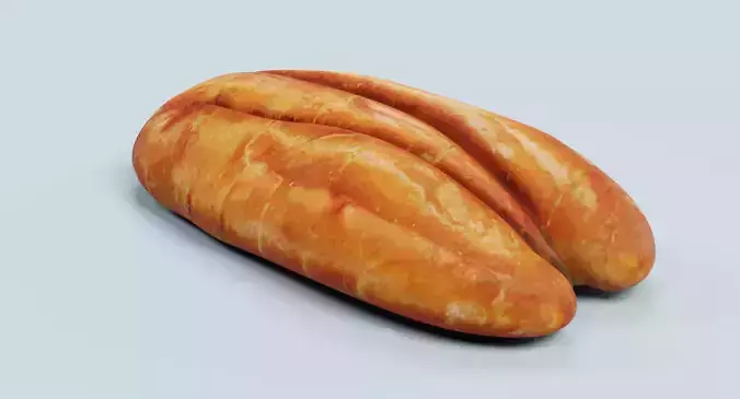 Pecan Nut - Natural Shelled Kernel 3D model 4