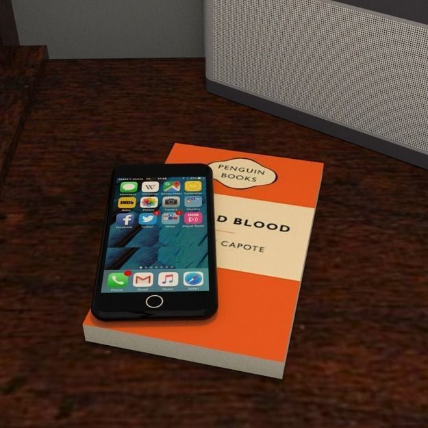 book In Cold Blood Low-poly 3D model_1