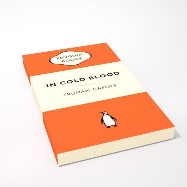 book In Cold Blood Low-poly 3D model_6
