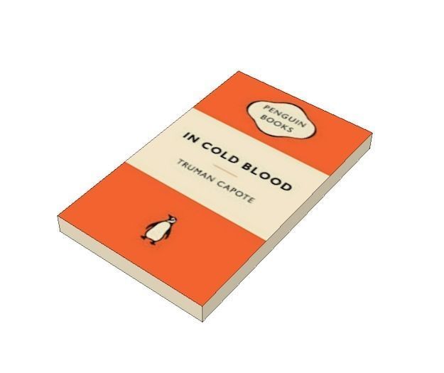 book In Cold Blood Low-poly 3D model_2