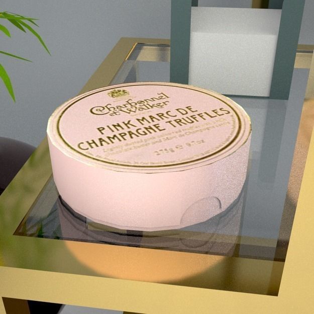 box of chocolates Free low-poly 3D model