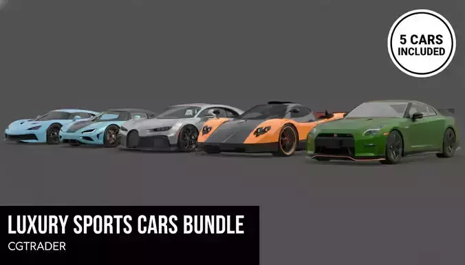 Hypercar Legends  Icon Bundle 5 Exclusive 3D Models