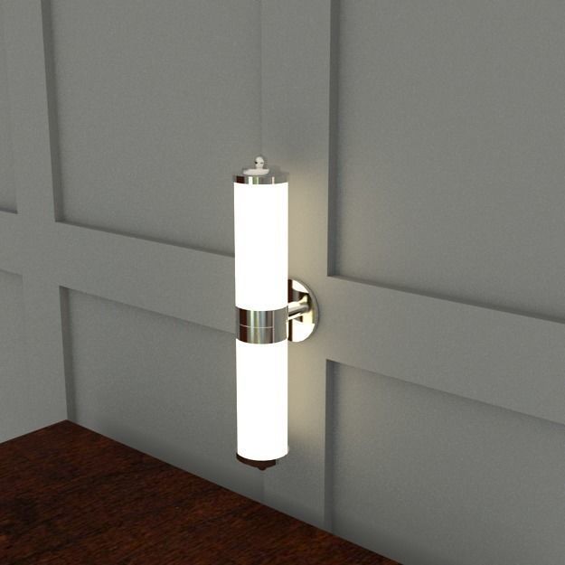 30s style wall light Low-poly 3D model